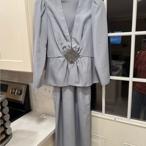 Vintage Silver Gown and Formal Jacket